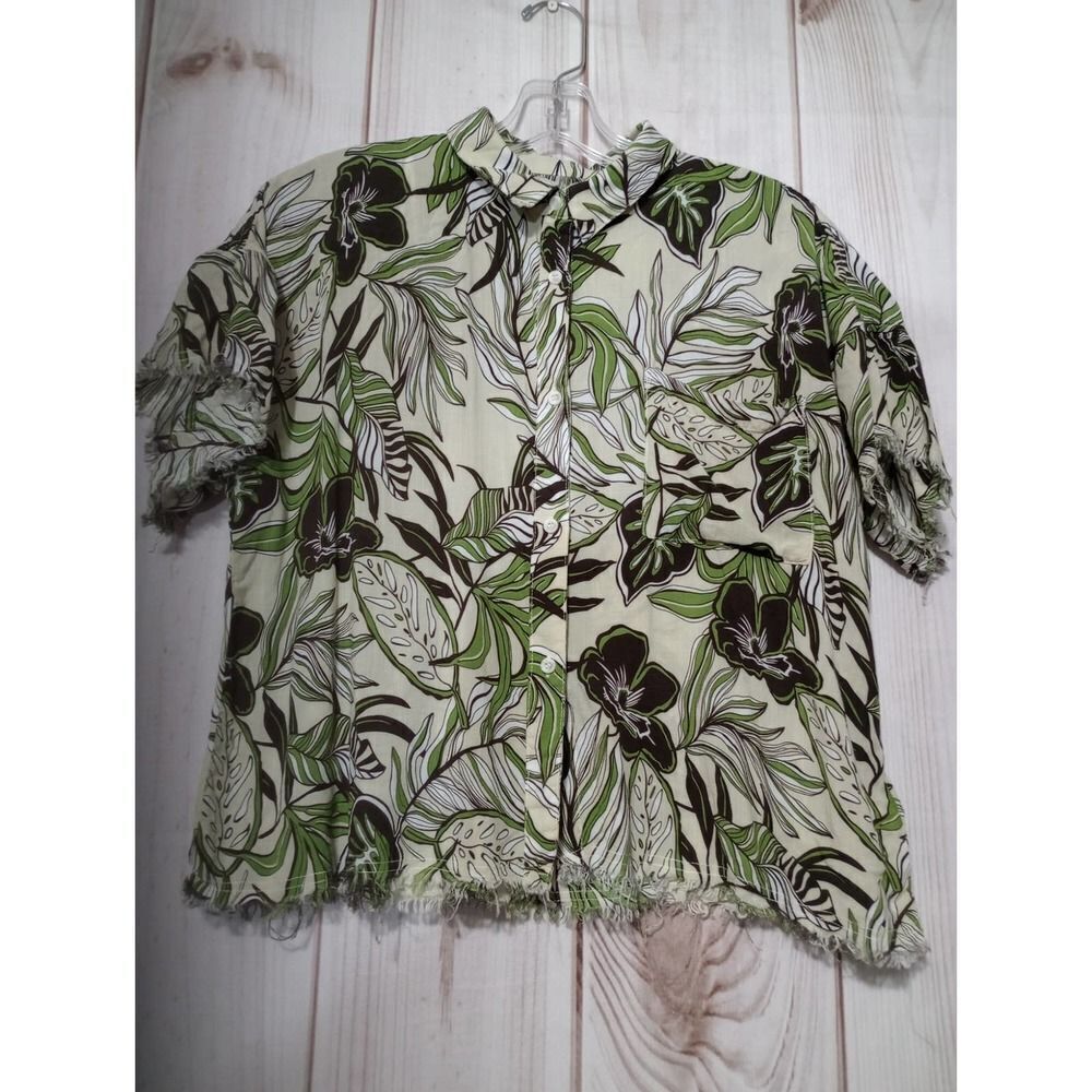 Philosophy Blouse Ladies Large Distressed Lightweight